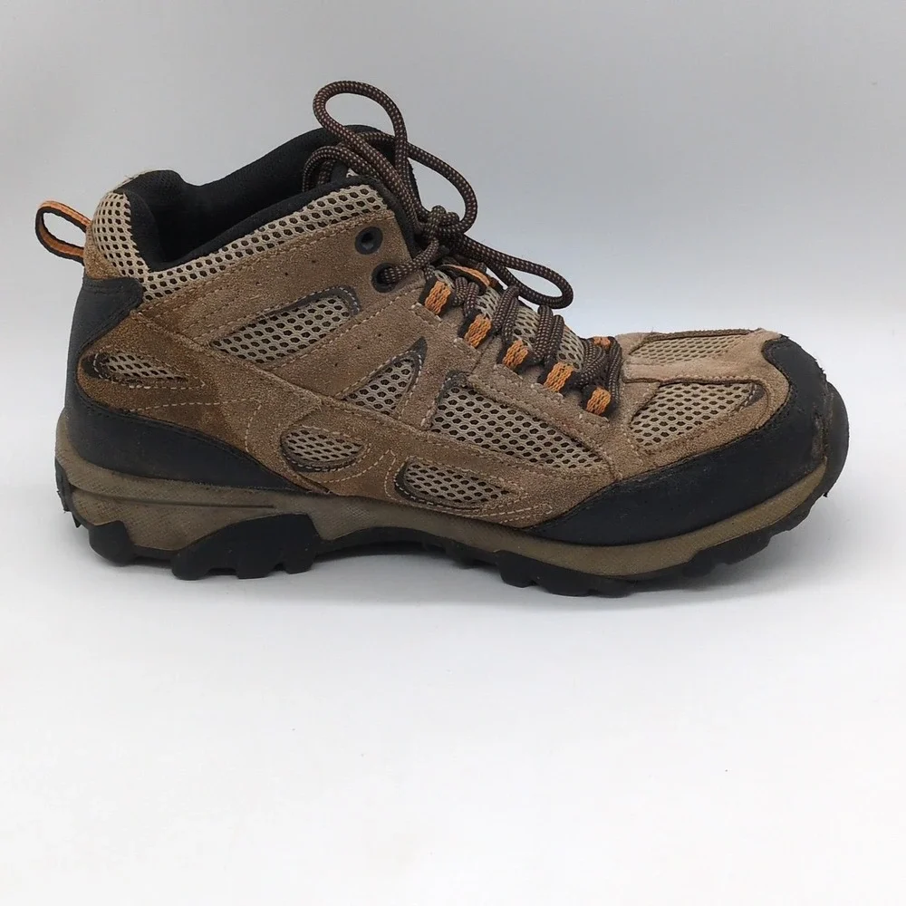 Ozark Trail Shoes Mens Brown 7 Waterproof Hiking Boots‎ Leather Ankle 28802104